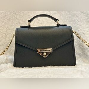 Michael Kors Black Mini Bag with Gold Chain